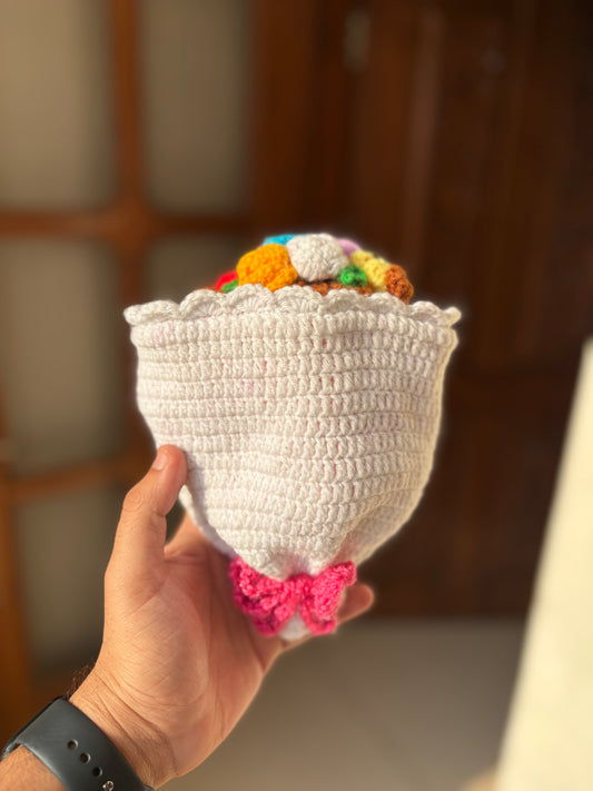 Convertible Crochet Doll Bouquet