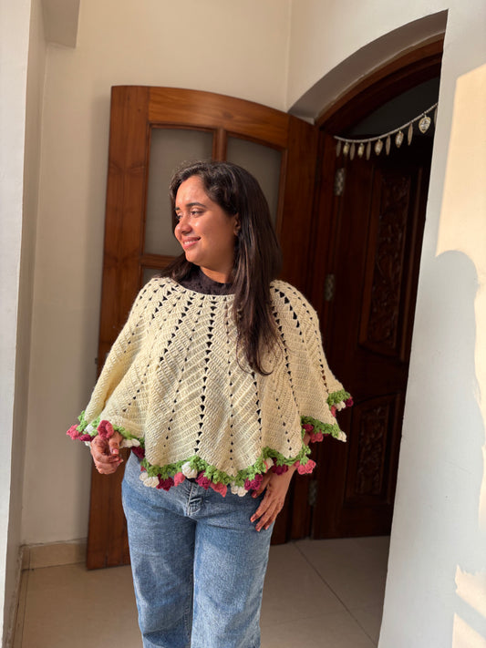 Floral Poncho