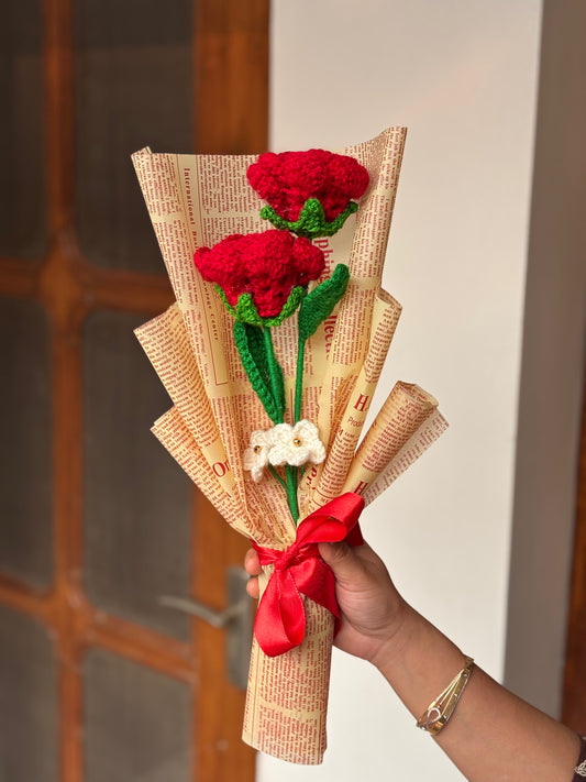 Roses and forget me not- Valentine Special