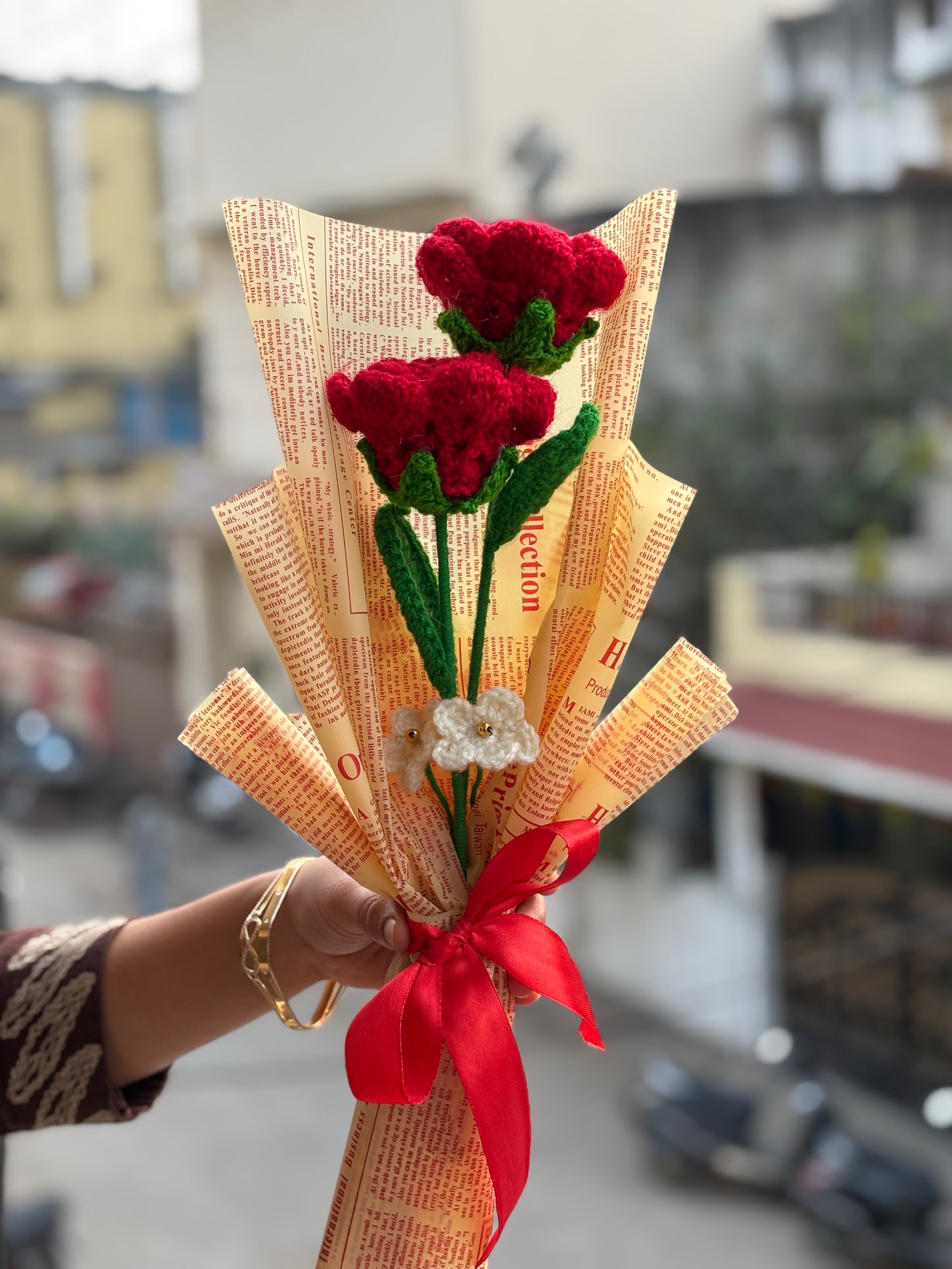 Roses and forget me not- Valentine Special
