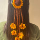 Fringe Sunflower Hair Clip