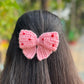 Pink bow Hair clip