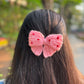 Pink bow Hair clip