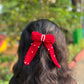 Red Bow Hair clip