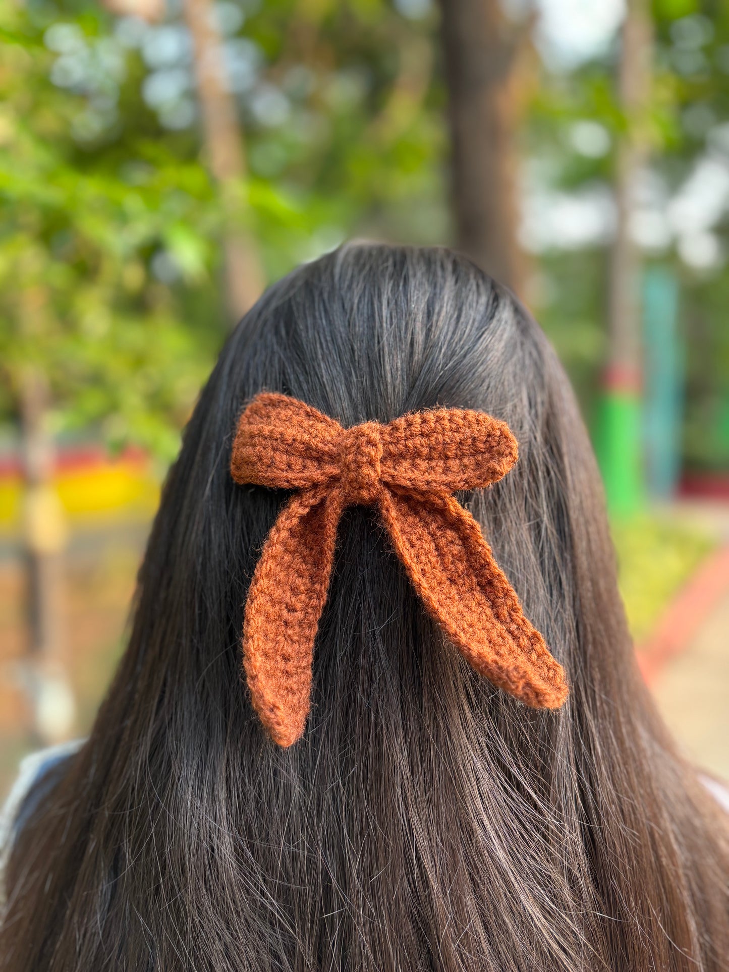 Brown Bow Hair clip