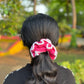 Pink and White scrunchy