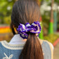 Scrunchy Purple and White