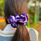 Scrunchy Purple and White