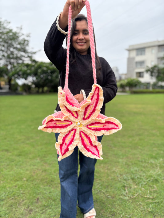 Lily flower sling Bag