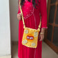 Lays inspired sling bag- Yellow
