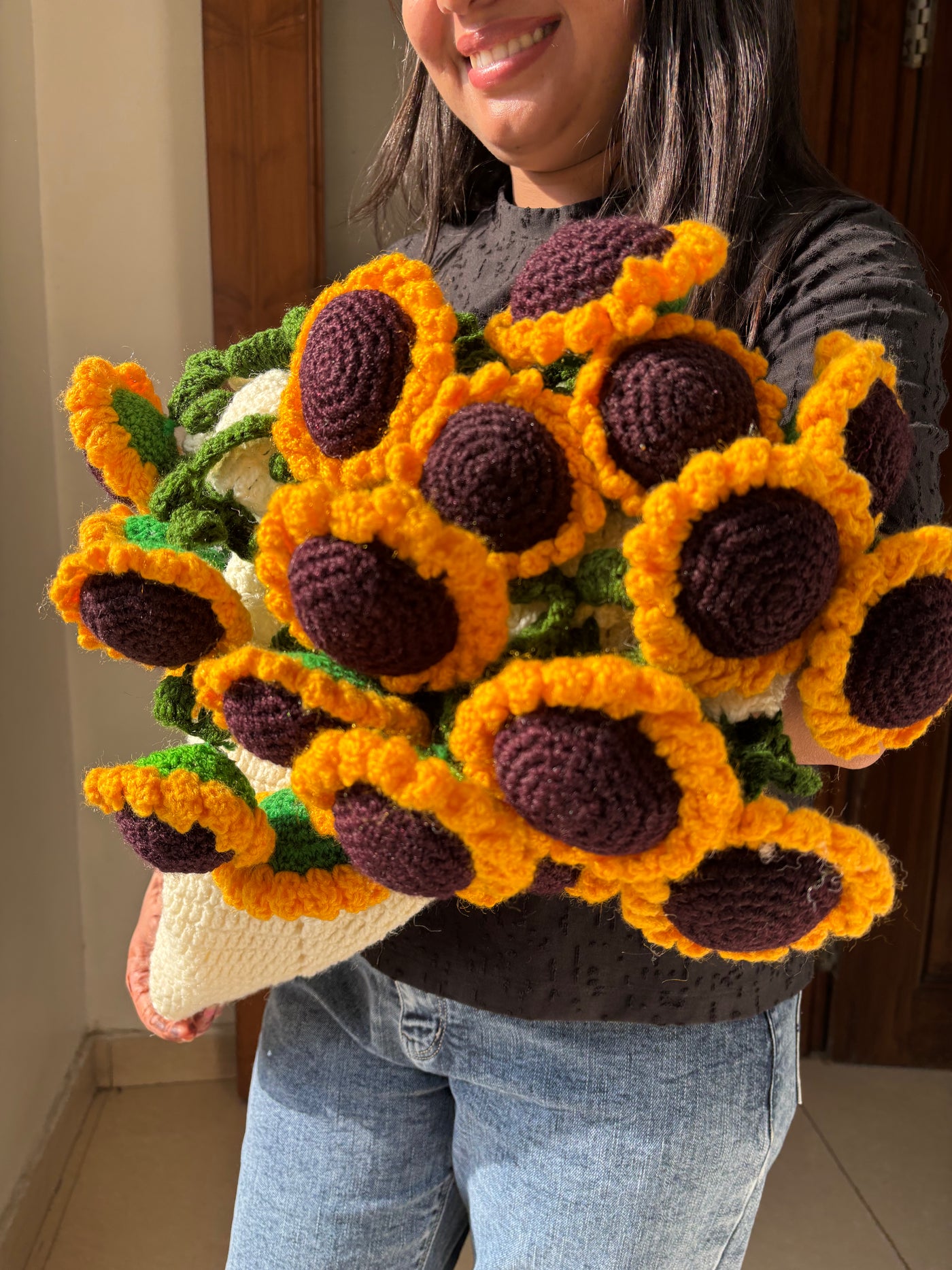 Sunflower  bouquet Blanket