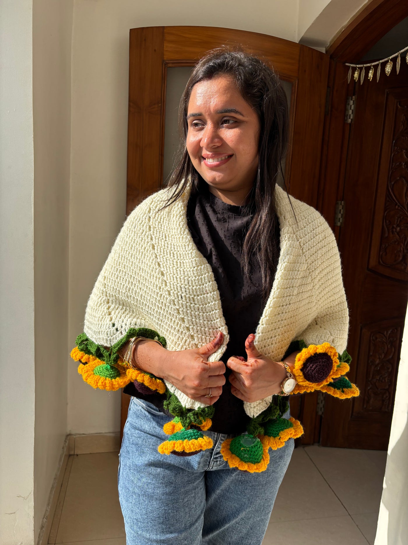 Sunflower  bouquet Blanket