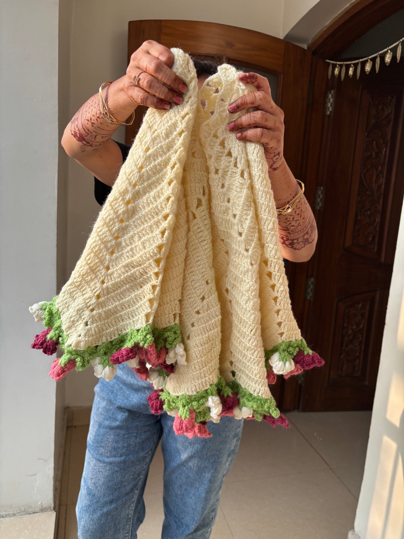 Floral Poncho