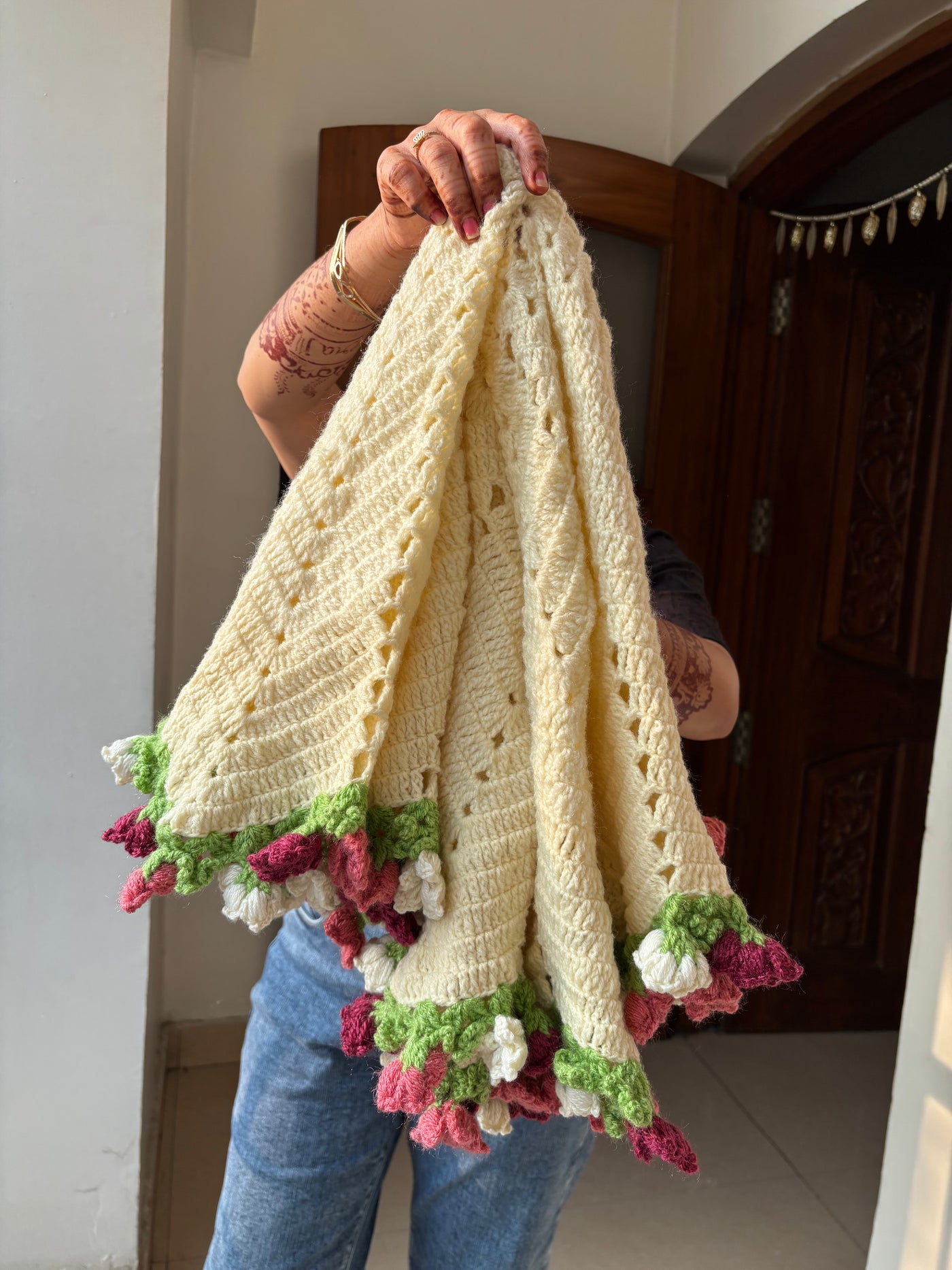 Floral Poncho