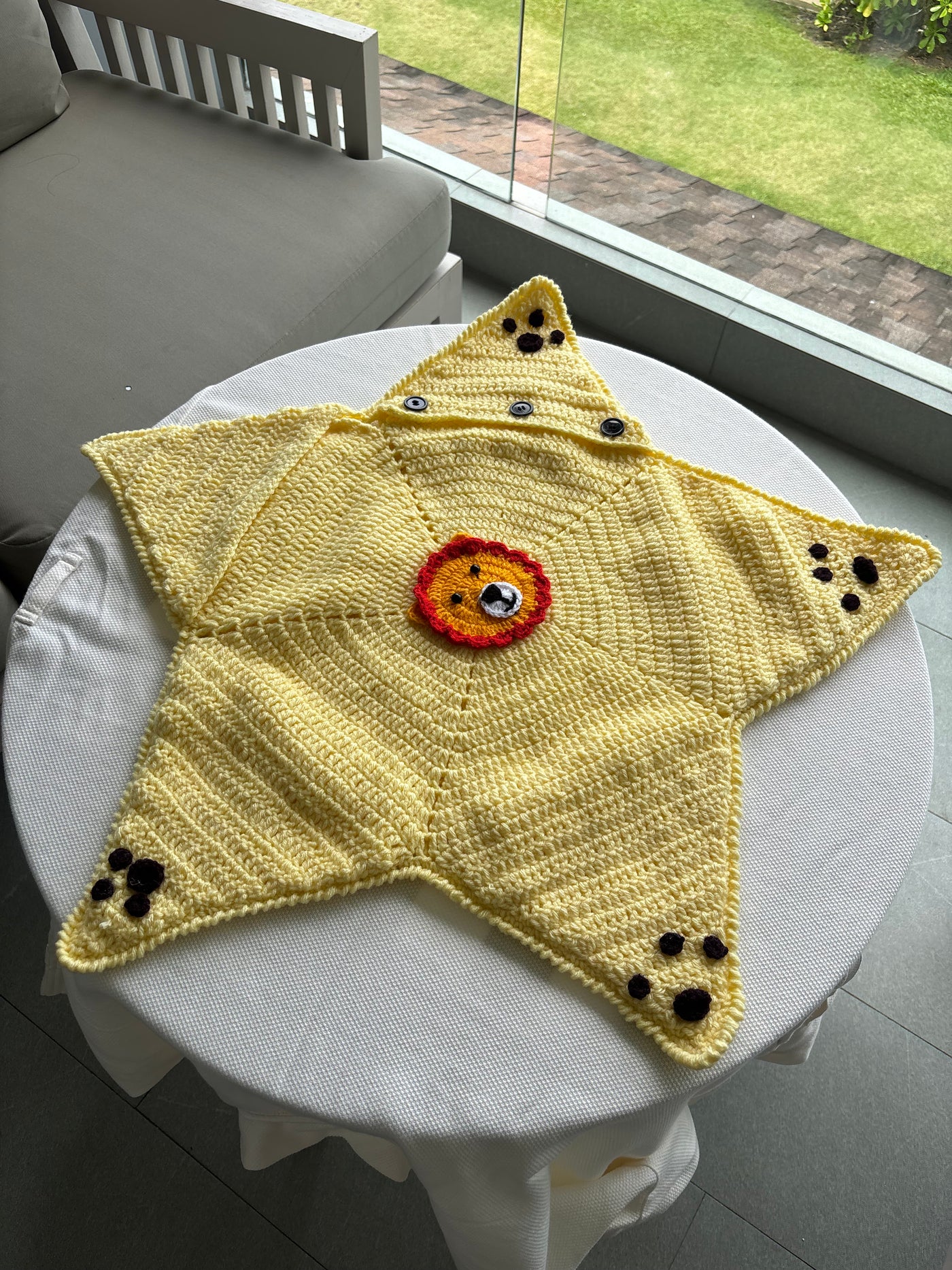 Lion Star Baby blanket