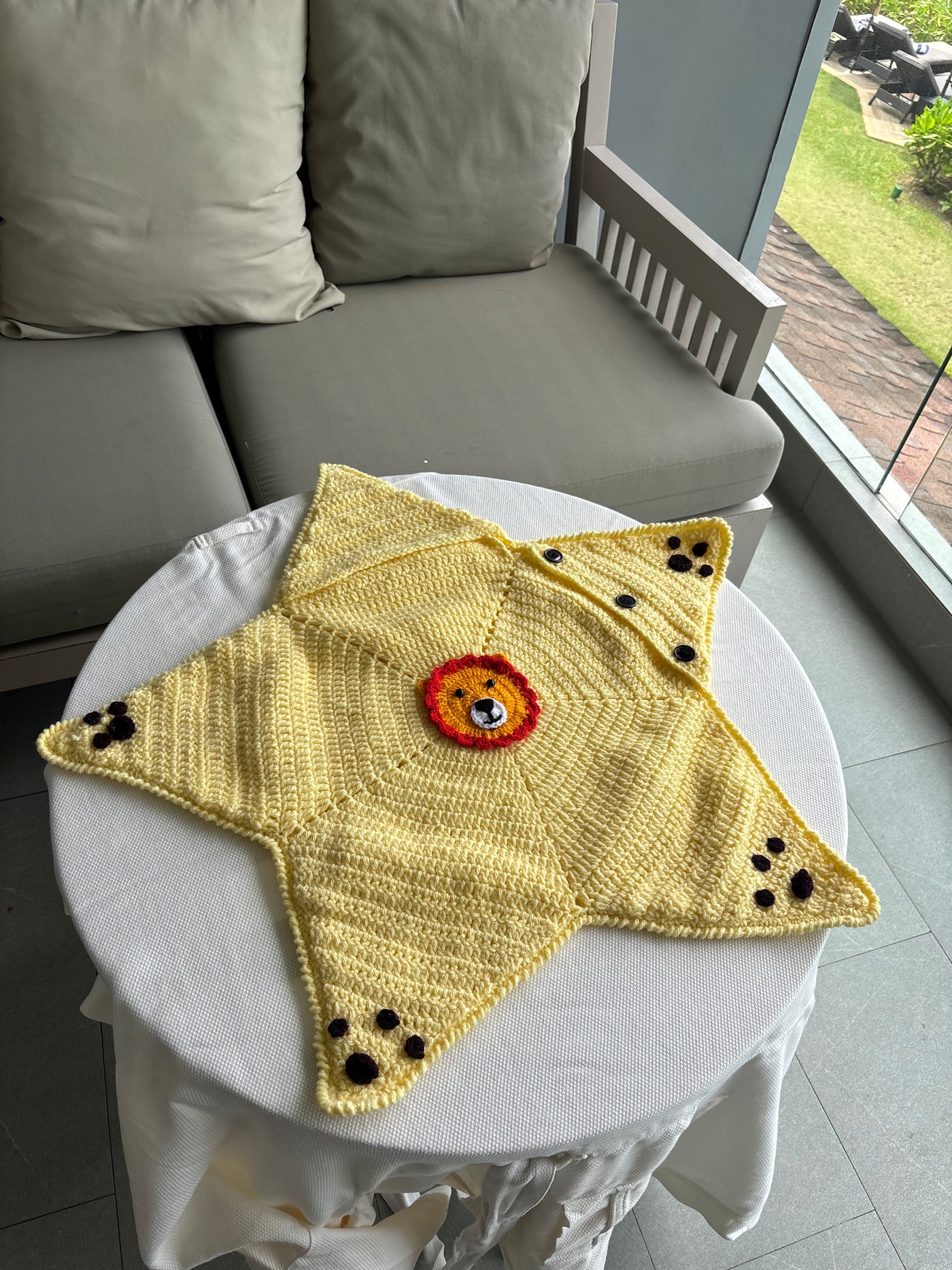 Lion Star Baby blanket