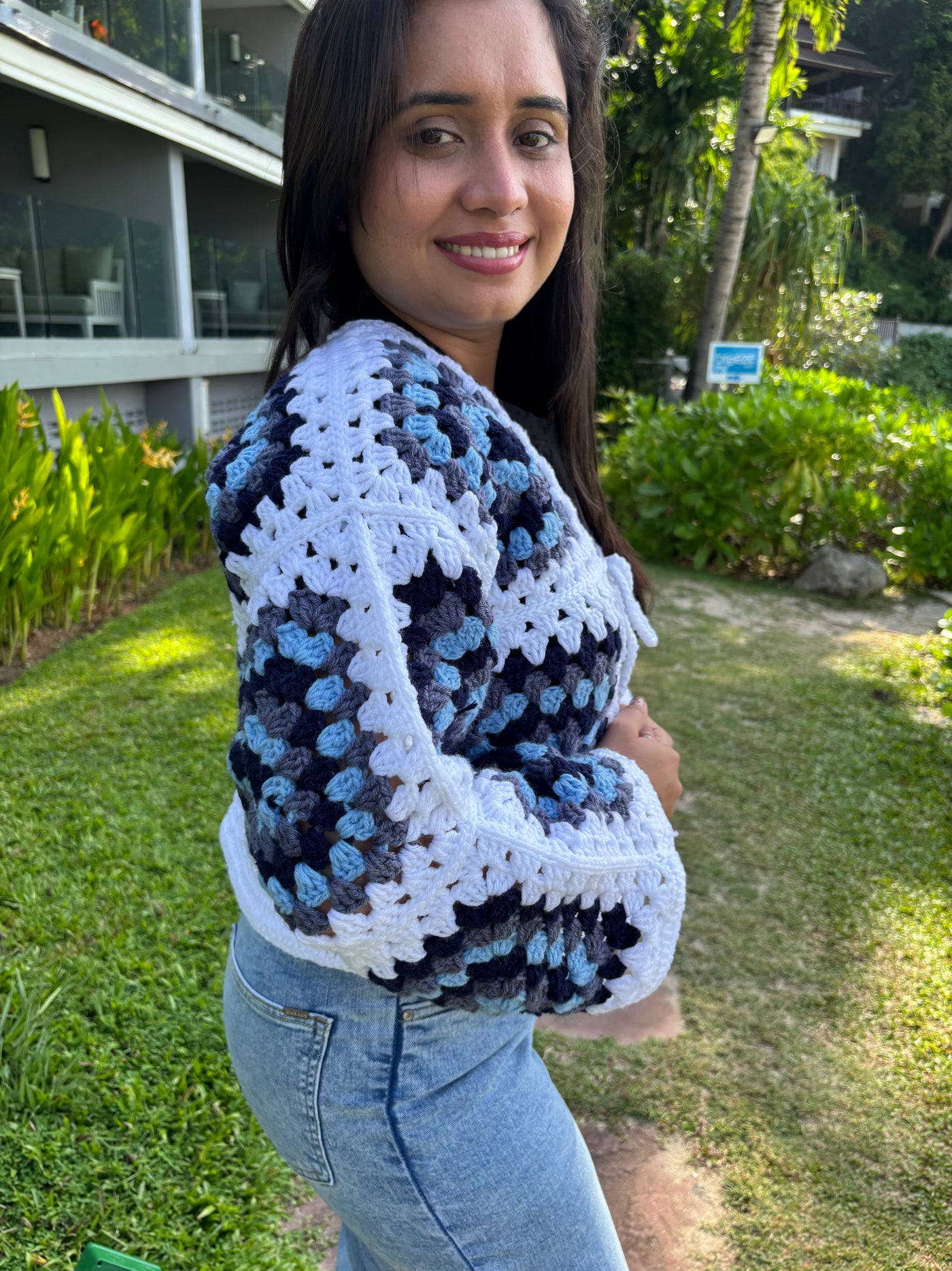 Granny square cardigan
