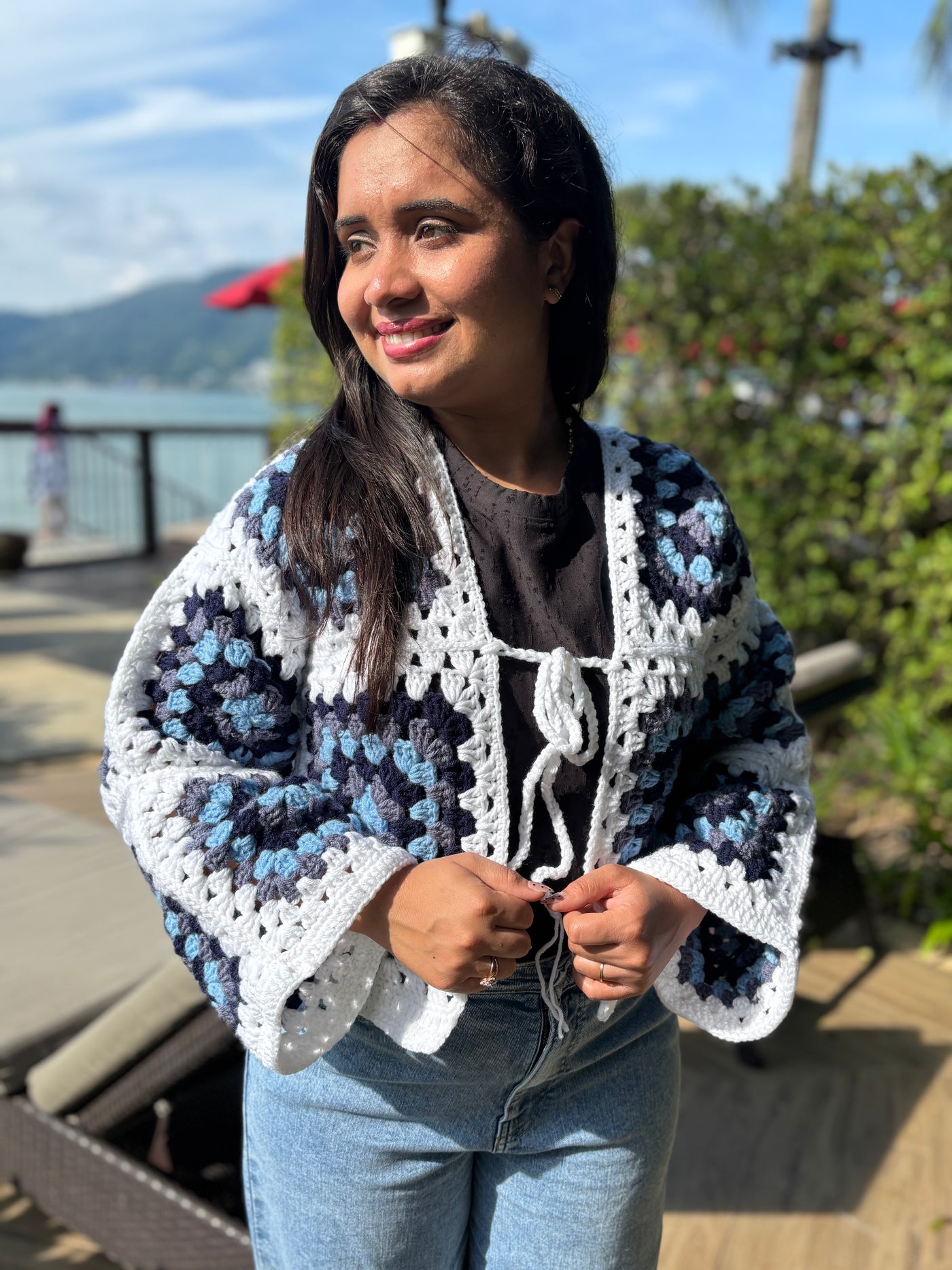 Granny square cardigan