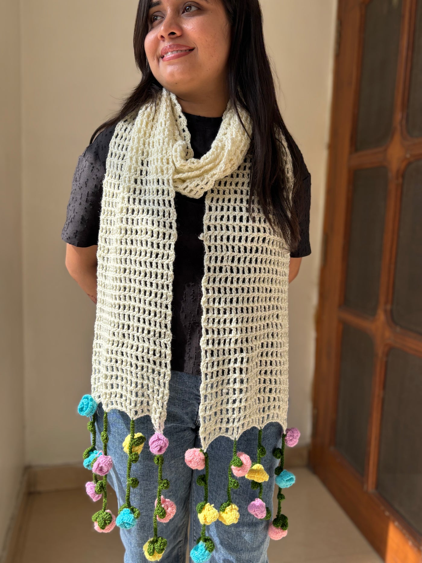 Floral Hanging scarf