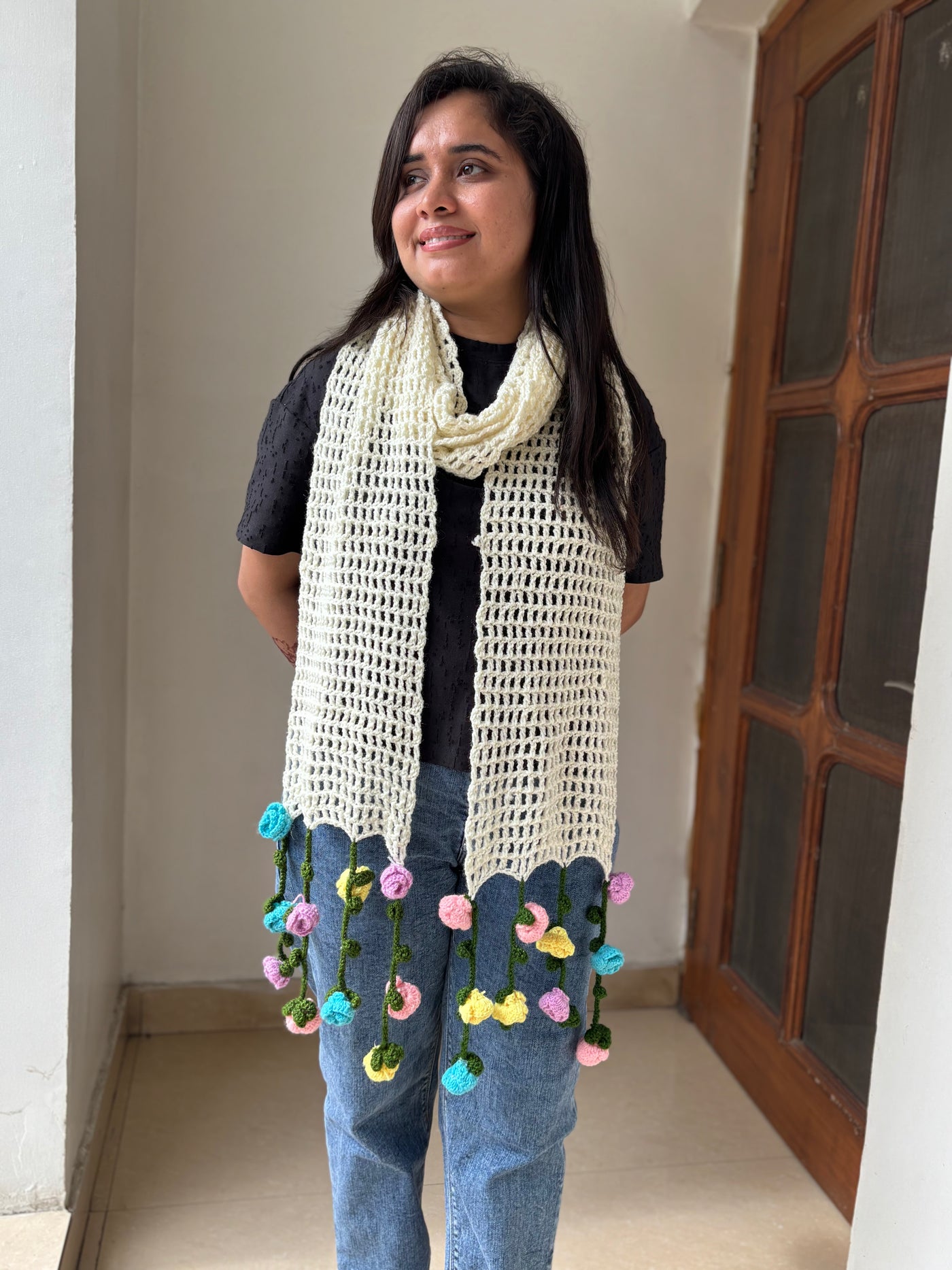 Floral Hanging scarf