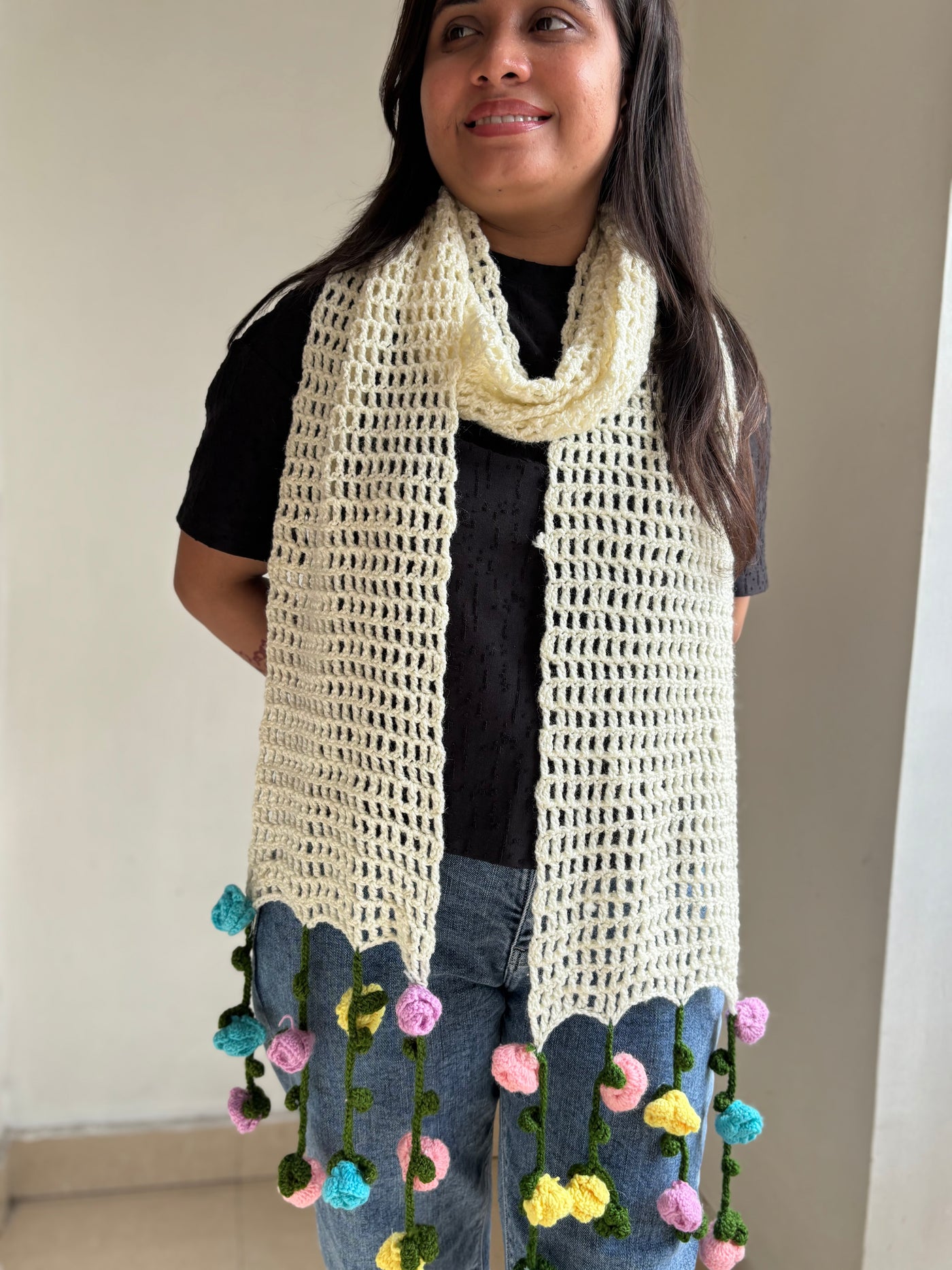 Floral Hanging scarf