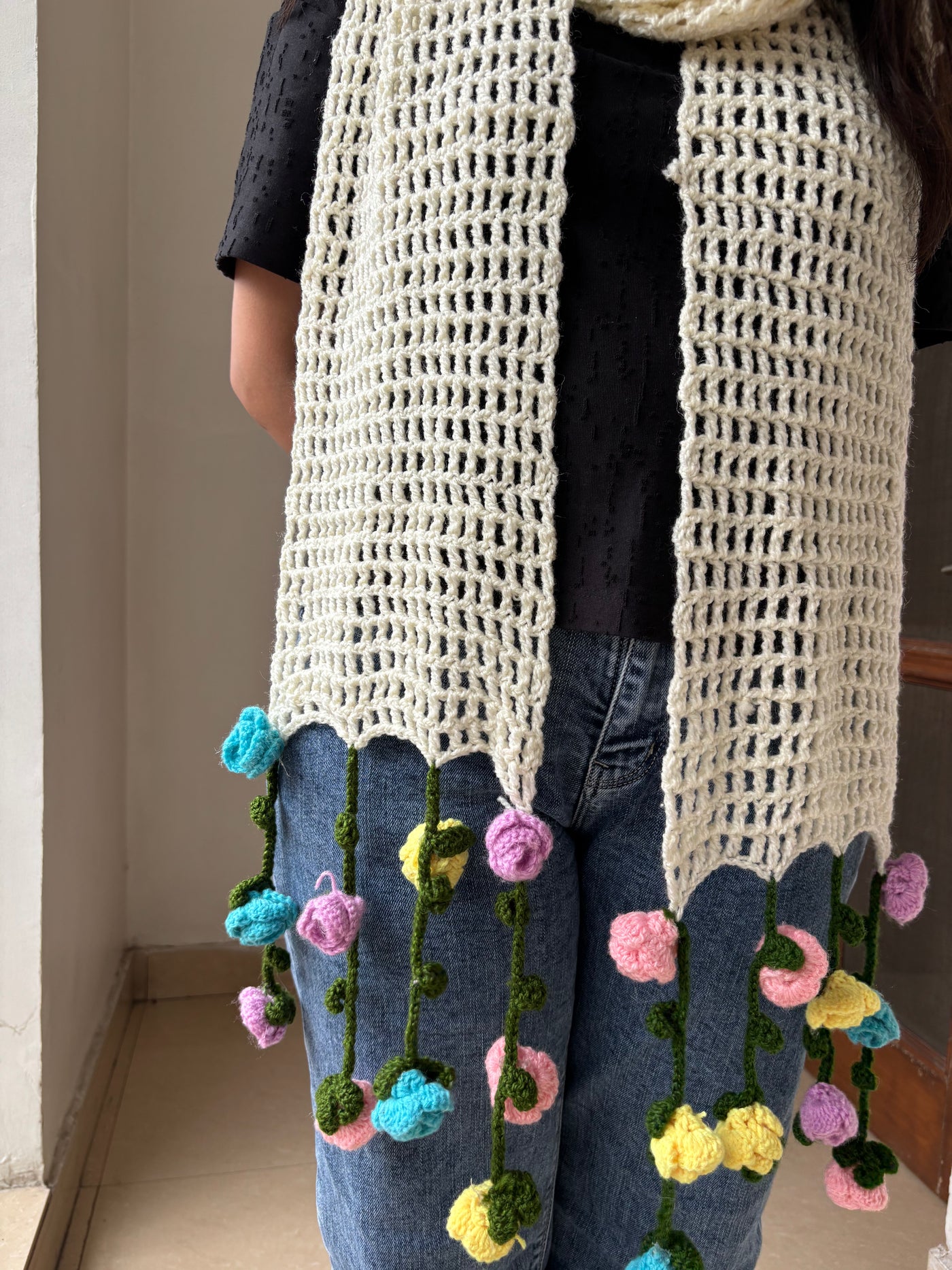 Floral Hanging scarf