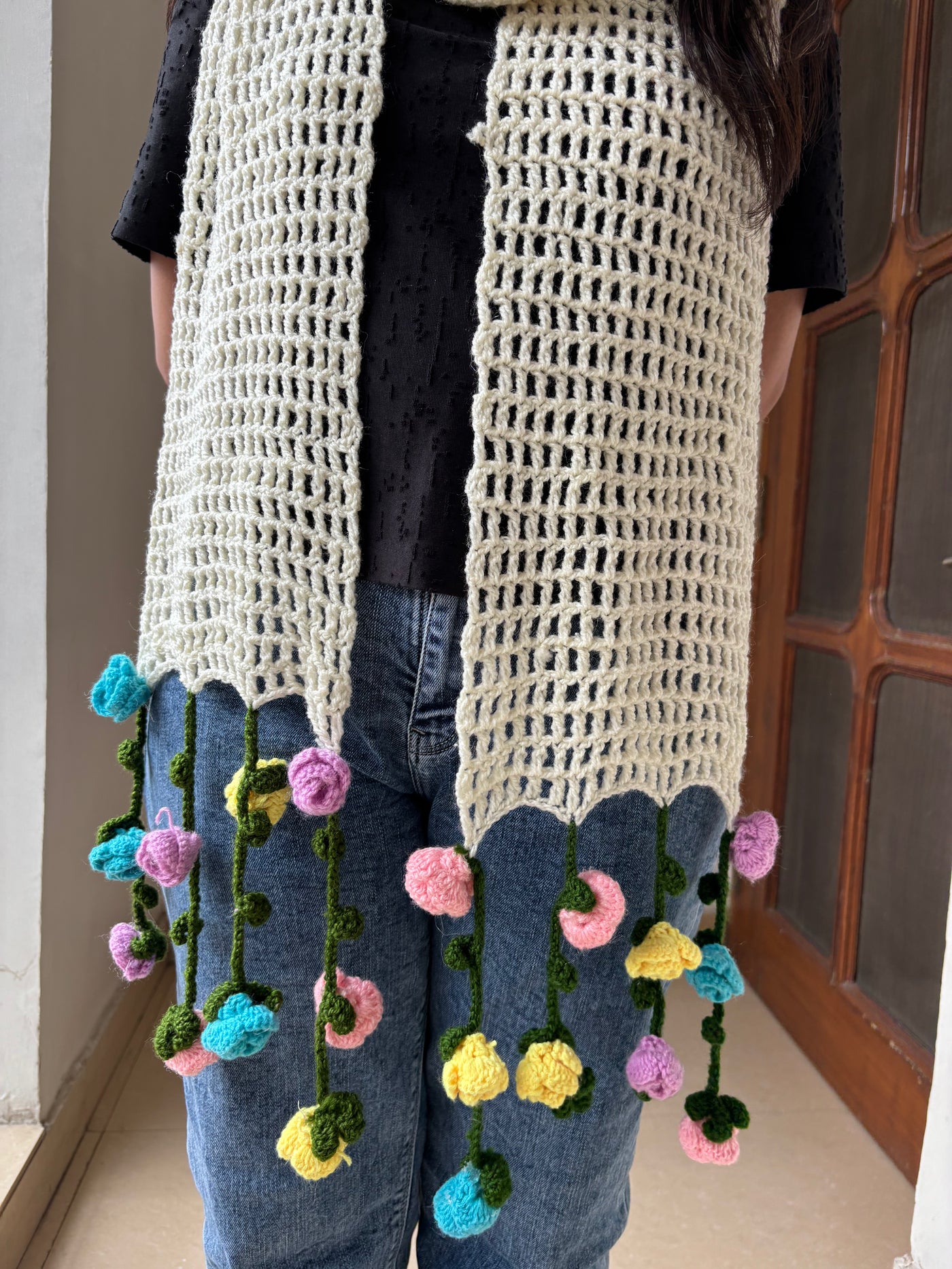 Floral Hanging scarf